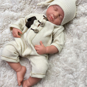 Muñeca <span class=keywords><strong>Reborn</strong></span> de Silicona de Cuerpo Completo Suave de 20 Pulgadas, Niña <span class=keywords><strong>con</strong></span> Boca Abierta, Bebé Recién Nacido Realista, Kit de Muñeco de Silicona para Niño, Regalo Adorable - Product Image 3