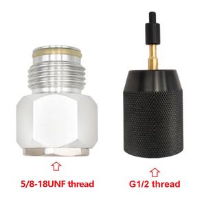 Adaptateur de recharge de CO2 en alliage d'aluminium noir Zimakyfa pour cylindre Sodastream 5/8-18UNF, cartouche jetable - Product Image 2