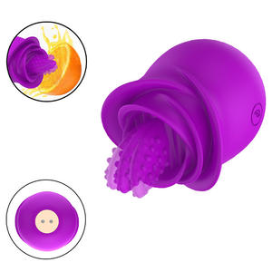 혀 핥는 G 스팟 음핵 진동기 클리토리스 <span class=keywords><strong>Tickler</strong></span> 섹스 토이 여성용 10 주파수 모드 진동 질 마사지 성인 오르가즘 - Product Image 3