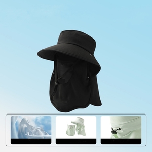 Chapeau de camping en coton léger à design personnalisé, protection solaire, mode estivale, séchage rapide, respirant, imperméable, à large bord, type bob - Product Image 6