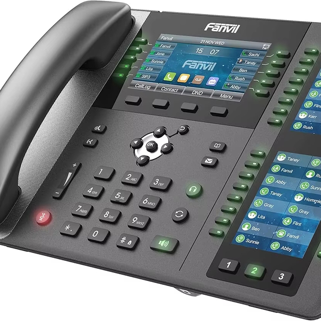 Brand New Fanvil X210 High-End Enterprise IP Phone 20 SIP Lines 4.3 Inch Color Screen 1 Year Warranty in Stock
