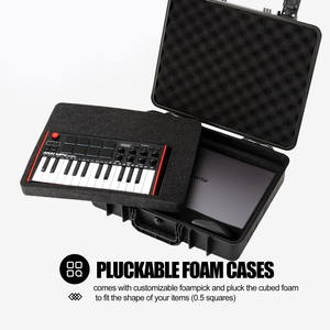 Caja de pistola rodante de gran capacidad GLARY de muestra gratis, funda de pistola dura protectora táctica para exteriores con ruedas para herramientas, carcasa dura - Product Image 6