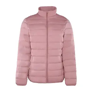 Winter light plain puffer jacket custom duck quilt down jackets women winter women's down coats