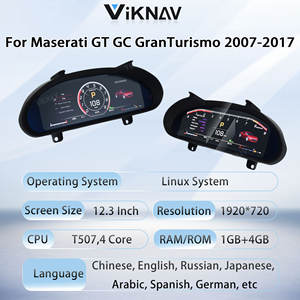 Tableau de bord numérique Linux 12,3 pouces pour Maserati GT GC GranTurismo 2007-2017, compteur de vitesse numérique - Product Image 6