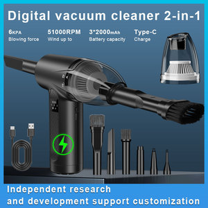 Portable Cordless Air Duster Vacuum 68W 51000RPM USB Rechargeable Handheld Dust Cleaner with Attachments for <b>Car</b> and Home - Product Image 3