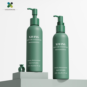 Flacon de lotion en PET mat rechargeable de 200 ml avec pompe verrouillable, design anti-fuite pour émulsion cosmétique, lait corporel, nettoyant visage - Product Image 1