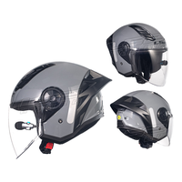 LS2 OF616 Dual pour Bluetooth Casque de moto pour hommes femmes toutes saisons ABS pour vélo électrique Scooter Nouveau Half Three-Quarter