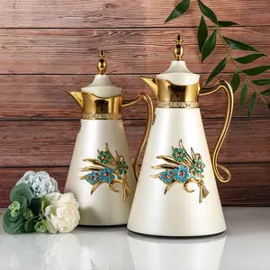 Golden Arabia saudita LOGO di stampa personalizzata serbatoio di vetro durevole caffettiera