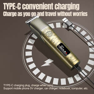 Lanumi LK-887 Ensemble de toilettage multifonctionnel 6-en-1 rétro en métal, étanche IPX6, tondeuse à cheveux, tondeuse à poils de <span class=keywords><strong>nez</strong></span>, USB - Product Image 3