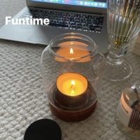 Bougies en cire de soja multi-saveurs format voyage, parfumées à l'orange fruitée, en gros, senteur agrumes et noix de coco, parfum d'ambiance fait main pour la maison, Diwali