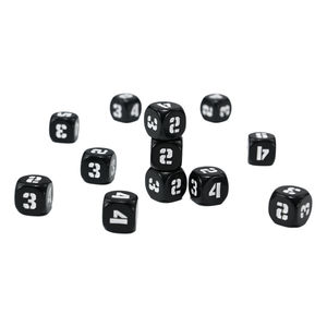 Beyaz numarası ile akrilik yuvarlak 6 taraflı 16mm siyah zar Casino içme yetişkin oyunu zar - Product Image 3