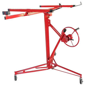 Pengangkat Papan Gypsum Baja Profesional, Hoist <span class=keywords><strong>Drywall</strong></span> Elektrik & Manual untuk Hotel, Beban Maksimum 68kg, Tinggi Angkat 3,35m - Product Image 1