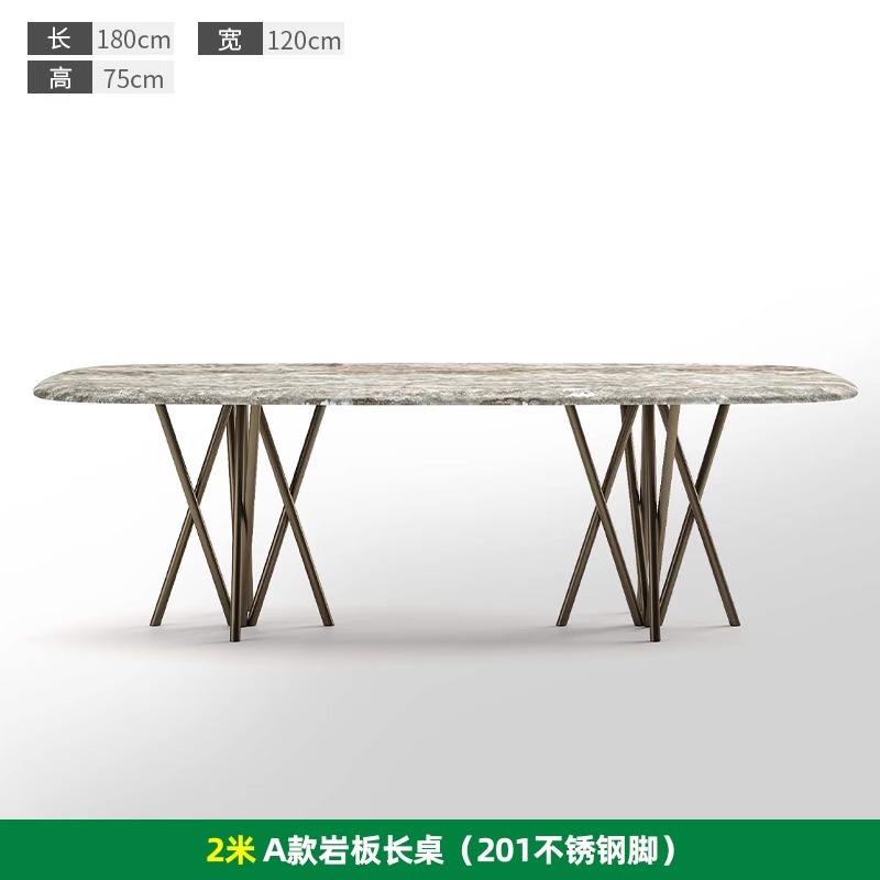 Estilo A Mesa de 2 metros de largo [acero inoxidable 201]