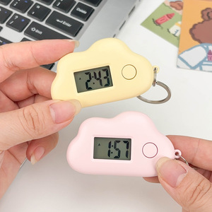 Cloud-Shaped Electronic Watch Keychain With <b>Led</b> Display For Students Unisex Toy Watch - Product Image 1