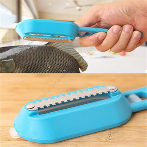 Herramientas de Cocina al por Mayor H596, Raspador de Escamas de Pescado Multifuncional de Color Sólido, Cuchilla de Acero Inoxidable PP - Product Image 6