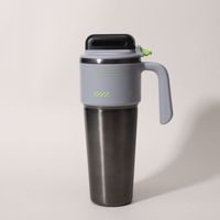 Nouvelle tasse de voyage isotherme en acier inoxydable à double paroi de 1000 ml avec poignée