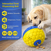 Pelota de Juguete Interactiva Rodante de Plástico para Perros, Grande, con Función de Dispensador de Golosinas, Sin Sonido Electrónico, para Juego Diario en Interiores