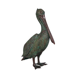 Usine coulée en gros pas cher prix haute qualité en laiton Animal Sculpture métal oiseau Antique Bronze pélican Statue <span class=keywords><strong>à</strong></span> <span class=keywords><strong>vendre</strong></span> - Product Image 1