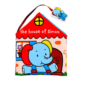 La Casa de la actividad Elefante Educación temprana <span class=keywords><strong>Libro</strong></span> de tela Juguete de bebé suave L021B - Product Image 2