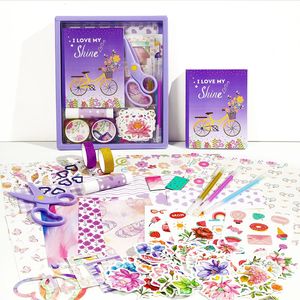 Set Regalo di Cancelleria Personalizzato con Logo, Kit per Journaling con Adesivi, Nastro Washi e Quaderno per Ragazze e Studentesse - Product Image 1