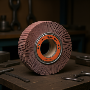 Disco Abrasivo de Tela con Solapa, Corindón, 165x50x54 mm, con Orificio, Grano 120 - Product Image 3