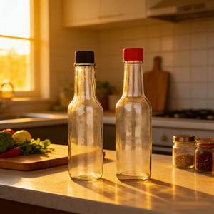 Botellas de vidrio transparente vacías de 90ml, 150ml, 250ml para salsa picante Woozy Chili, ensalada, <span class=keywords><strong>Tabasco</strong></span> y pimienta - Product Image 5