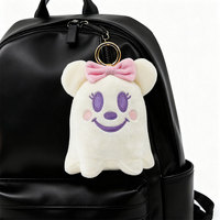 Porte-clés en peluche personnalisé, mini-jouets fantômes mignons, fabrication OEM selon votre design, pendentif pour sacs, décoration d'Halloween, cadeau