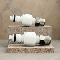Raccord rapide BRT en acétal PTF, connecteur femelle 1/4" CPC, embout à valve et sans valve, raccords de tuyauterie en acier inoxydable 316, ressort de valve