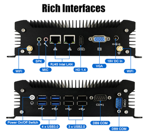 Mini PC Industrial I5-<span class=keywords><strong>1135G7</strong></span> con 2LAN 2COM RS232 para Sistemas Automatizados de Monitoreo y Gestión Ambiental - Product Image 2