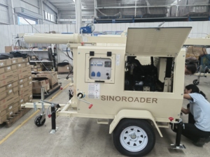 Đường sử dụng tháp ánh sáng di động để xây dựng đường - Product Image 5