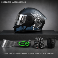Casque de moto électrique pour trajets urbains, casque modulaire intégral rabattable, casque avec écouteurs inclus, unisexe, pour les conducteurs de scooters