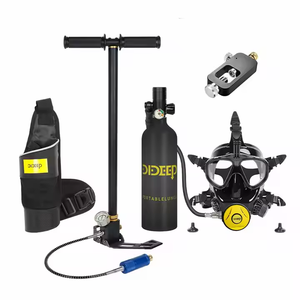 RS Nuova Mini Bombola da Sub da 1L DIDEEP X4000pro+ Accessori per Nuoto e Immersione Bombola d'Aria Polmonare con Maschera Integrale e Pompa - Product Image 3