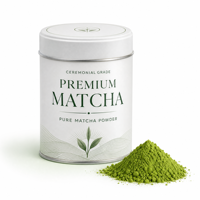 Poudre de Matcha de Qualité Cérémoniale pour Boissons, Cafés et Applications Alimentaires Premium en Boîte