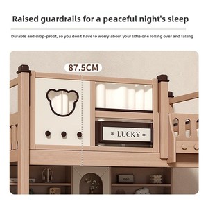 Liserve Edinburgh Mobili in Legno Massello Design Moderno e Semplice Letto <span class=keywords><strong>a</strong></span> Castello Multifunzionale con Sponda Alta <span class=keywords><strong>per</strong></span> Bambini e Bambine - Product Image 2