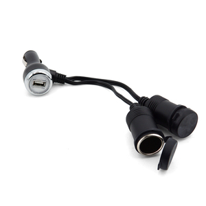 Thuốc lá nhẹ hơn <span class=keywords><strong>Splitter</strong></span> 12 Volt Ổ cắm điện xe sạc với cổng <span class=keywords><strong>USB</strong></span> - Product Image 1