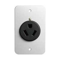 Stopkontak dinding listrik, harga laris 20A 277 AC Nema 7-20R pisau lurus Outlet dinding Listrik Flush Mount wadah