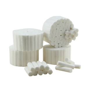 สำลีก้อนสำหรับอุดจมูกสำหรับเด็กหรือผู้ใหญ่ - ดูดซับเลือดได้ดีเยี่ยม สำลีก้อน # จุกอุดจมูกขนาดกลาง 1.5 นิ้ว 2 ชิ้น - Product Image 1