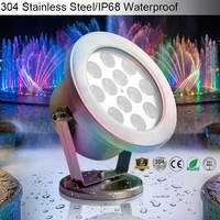 Buse de fontaine LED RGB DMX512 étanche IP68, décoration de jardin, acier inoxydable, jet d'eau sous-marin, éclairage paysager de piscine