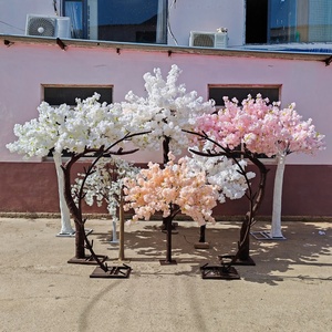 E07525 Grandi Alberi Artificiali di <span class=keywords><strong>Ciliegio</strong></span> Dorato in Plastica per Interni, Decorazione Ornamentale per Matrimoni - Product Image 5
