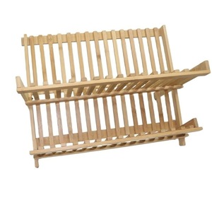 Kitchen dish <b>rack</b>, <b>plate</b> storage, sink drainer, drainer, and filter dish <b>rack</b> - custom-made from bamboo and solid wood for - Product Image 1