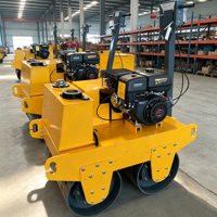 Compacteur routier portatif 6HP 3600 tr/min, garantie 1 an, jaune, double tambour, pour la construction routière
