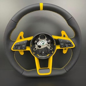 Volant en cuir semi-perforé <span class=keywords><strong>S</strong></span>-<span class=keywords><strong>Line</strong></span> pour <span class=keywords><strong>Audi</strong></span> TT A3 A4 B8 A5 A6 C6 C7 A7 R8 RS RS3 RS4 RS5 S3 S4 S5 B9 RS6 RS7 <span class=keywords><strong>Q3</strong></span> Q5 Q7 - Product Image 1