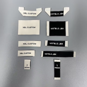 Этикетки для одежды на заказ, роскошная одежда на заказ, одежда, хлопчатобумажная тканая этикетка для шеи/ - Product Image 5