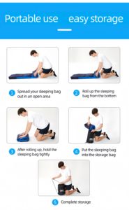 Ultralichte Waterdichte 3 Seizoen Warme Envelop Backpacking Slaapzakken Voor Buiten Reizen Wandelen Camping Slaapzak - Product Image 5