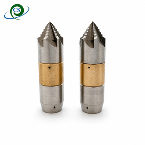 יחידת תאורה חדשה CS מיני G1/8 זרבובית סיבובית לניקוי ביוב 60 גרם 20-30 ליטר זרימה קטנה 2 צדדים <span class=keywords><strong>3</strong></span> זרבוביות אחוריות לניקוי קווי מלכודות - Product Image 1