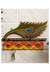 Decorazione da Parete in Legno 100% Artigianale con Scena di Villaggio in Stile Folk, Design Rettangolare con Lavorazione Intricata - Product Image 2