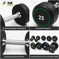 Ensemble d'haltères ronds SK TPU pour la musculation, idéal pour les studios de fitness, les centres sportifs et l'entraînement à domicile.