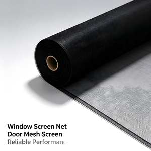 Rouleau de moustiquaire en fibre de verre noire pour portes et fenêtres, protection contre les insectes, lavable, résistant au feu, installation rapide pour hôtel - Product Image 4