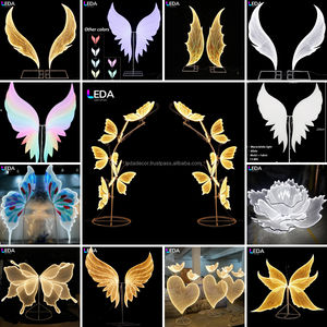 Arco de Boda Desmontable de Nuevo Diseño LEDA, Accesorios de Metal, Apliques de Pétalos de Gasa de Hierro para Eventos, Banquetes, Fondo Elegante - Product Image 5