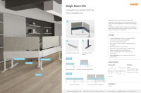 Système de distribution d'alimentation pour poste de travail OMNI Office Power Beam avec câble de données